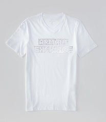 ARMANI EXCHANGE Video Game Logo Short-Sleeve V-Neck Tee