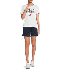 TOMMY HILFIGER Sport Slim Crew Neck Short Sleeve Graphic Logo Tee