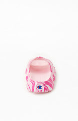 CHAMPION Women's Pink Mellow Squish Swirl Slide Sandals