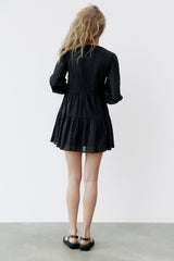 ZARA Short Lace Dress - Black