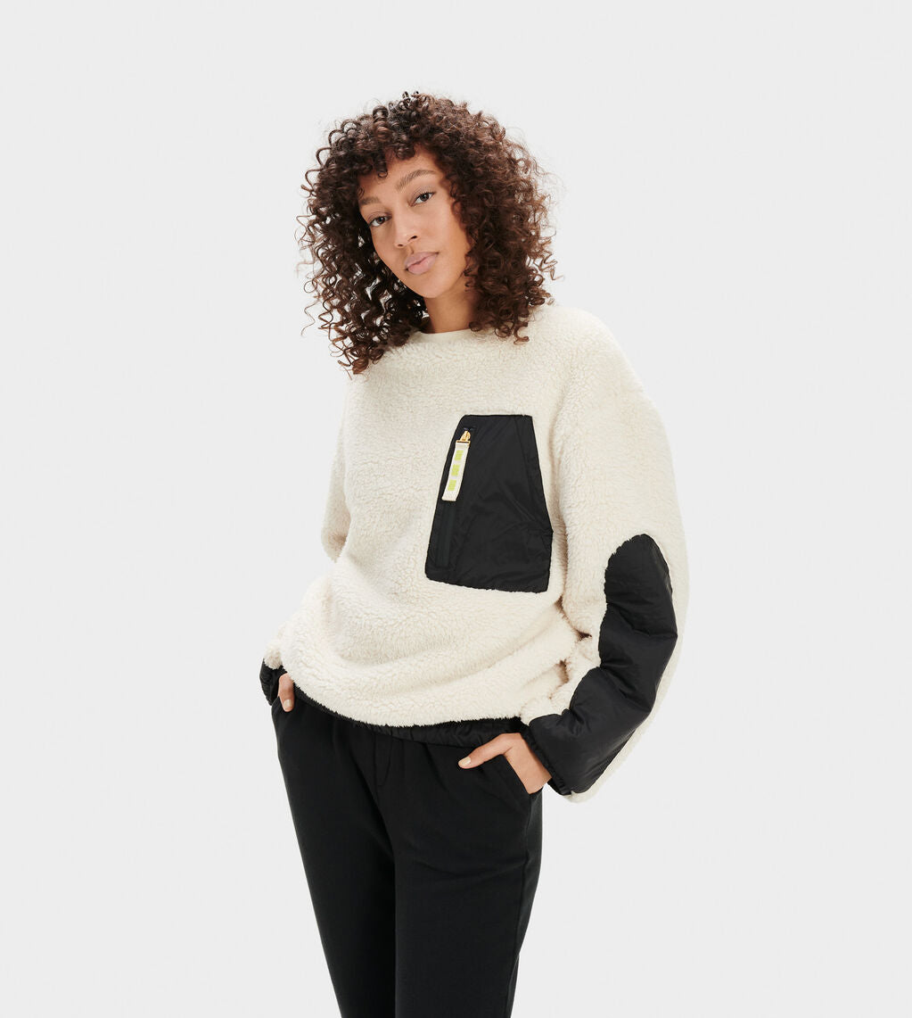 UGG Women's Niko Sherpa Crewneck Pullover