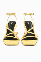 ZARA Strappy Heeled Leather Sandals