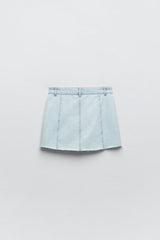 ZARA Z1975 Denim Mini Skirt - Light Blue