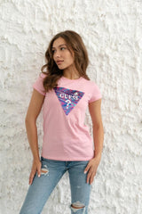 GUESS Beatrix Reversible Sequin Logo Tee