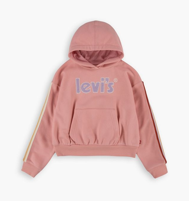 LEVI`S Knit Joggers & Pullover Hoodie Big Girls Set