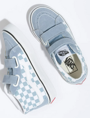 VANS Sk8-Mid V Check Ashley Blue Skate Shoes