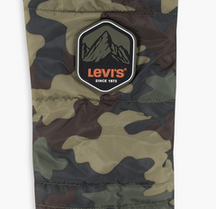 LEVI`S ALL OVER PRINT COLOR BLOCKED PUFFER BIG BOYS JACKET