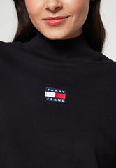 TOMMY HILFIGER Badge Mock Turtleneck Crop Top