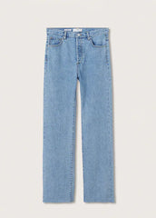 MANGO High-waist wideleg jeans