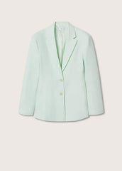 MANGO Structured Linen Jacket