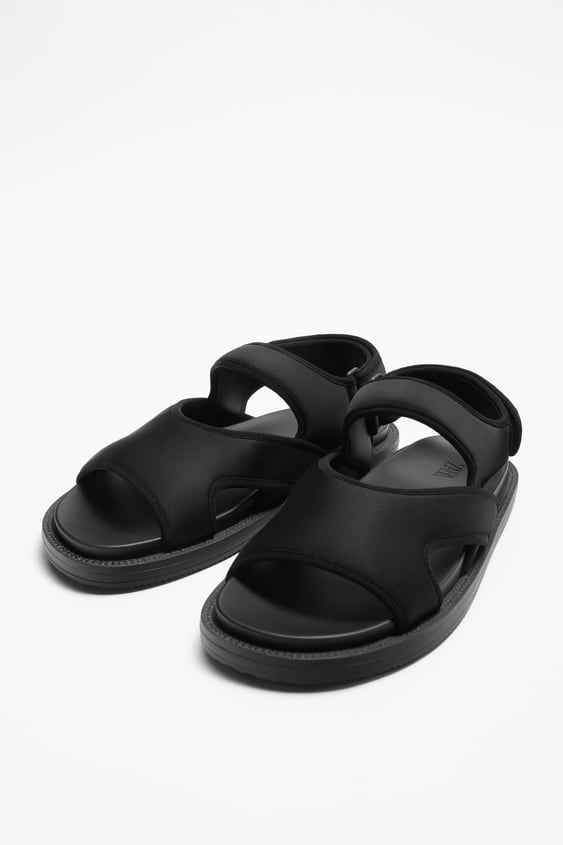 ZARA Solid Color Technical Sandals