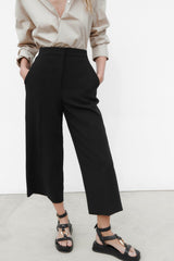 ZARA Cropped Culottes - Grey Marl