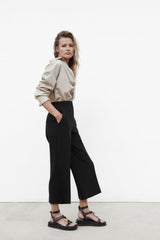 ZARA Cropped Culottes - Grey Marl