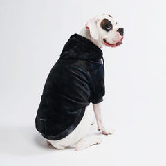 SPARK PAWS Velvet Dog Hoodie - Obsidian Black