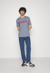 HUGO BOSS Cotton-Jersey Regular-Fit T-Shirt With Contrast Logo