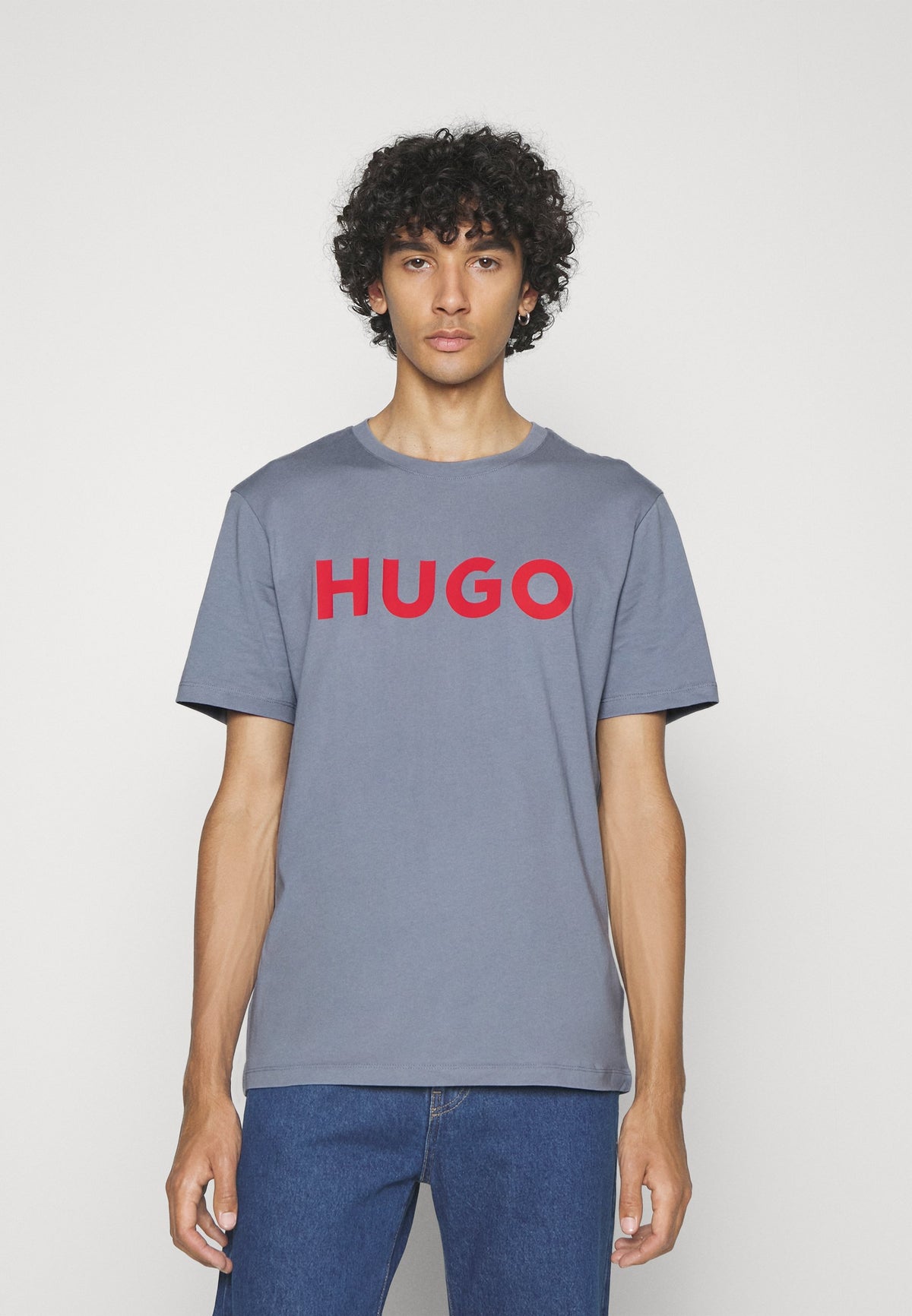 HUGO BOSS Cotton-Jersey Regular-Fit T-Shirt With Contrast Logo