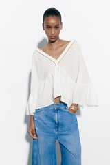 ZARA Lace Insert Top