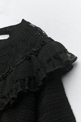 ZARA Lace Knit Top