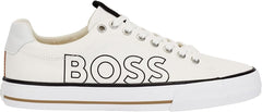 HUGO BOSS Men's Aiden Logo Tennis Canvas Sneakers