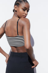 ZARA Stretch Knit Bandeau Top - Black