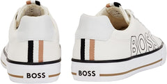 HUGO BOSS Men's Aiden Logo Tennis Canvas Sneakers