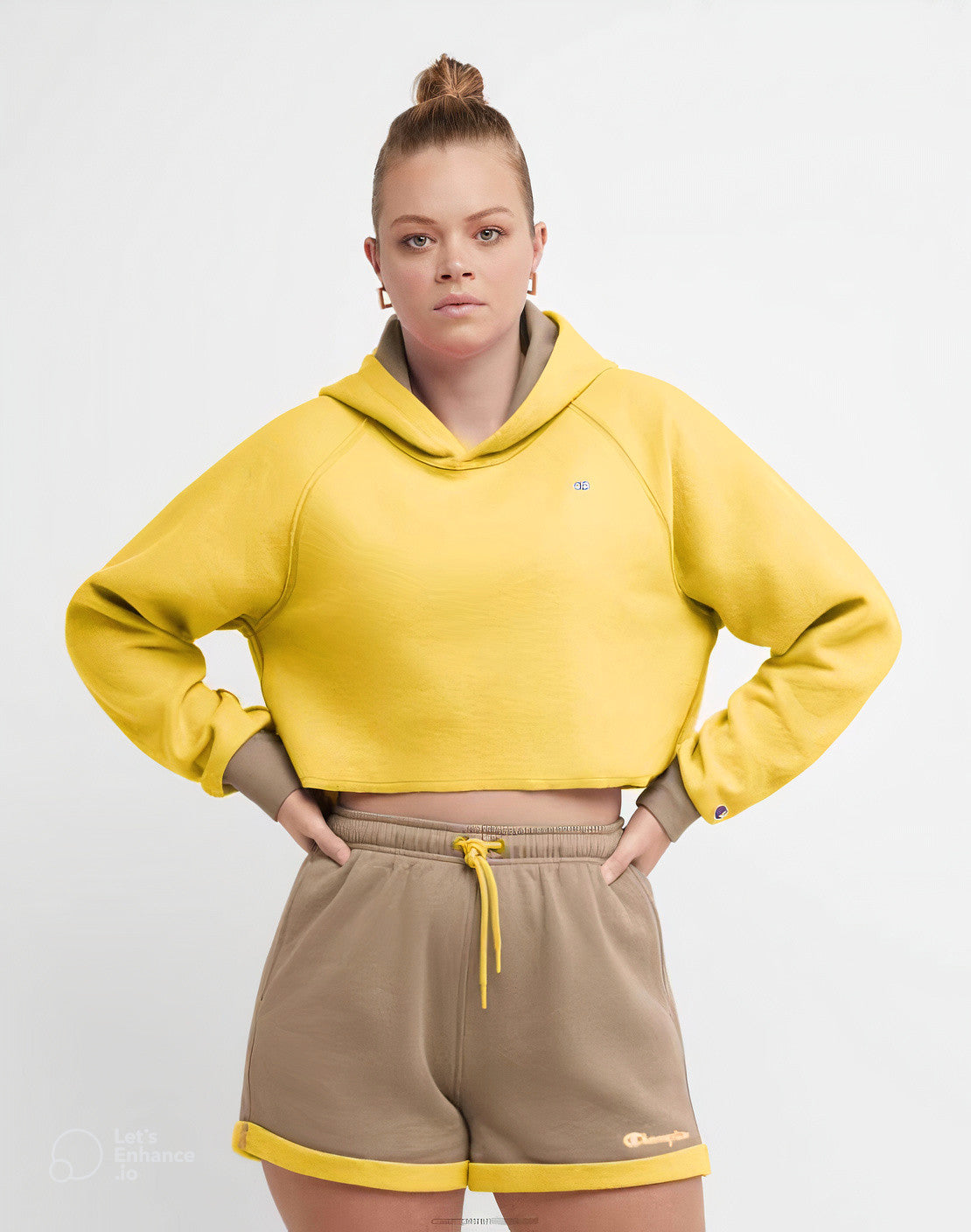 CHAMPION Reversible Classic Fleece Cropped Hoodie