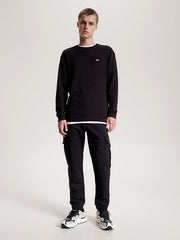 TOMMY HILFIGER Waffle Knit Long Sleeve T-Shirt