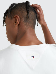 TOMMY HILFIGER Dual Gender Split Hem Sueded T-shirt