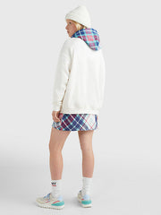 TOMMY HILFIGER Tartan Logo Oversized Sweatshirt