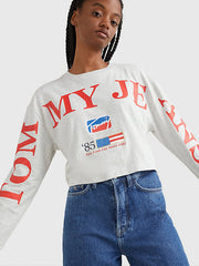 TOMMY HILFIGER Modern Logo Crop Top