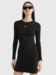 TOMMY HILFIGER Corset Badge Bodycon Dress