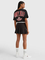 TOMMY HILFIGER Logo Tape Fit And Flare Skirt