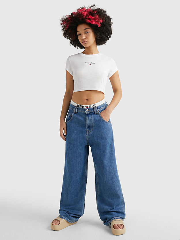 TOMMY HILFIGER Essential Logo Cropped T-Shirt