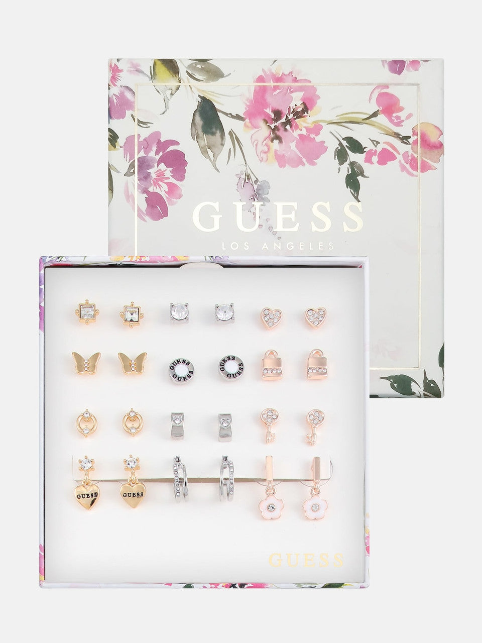 GUESS Multi-Tone Rhinestone Stud Earrings Box Set