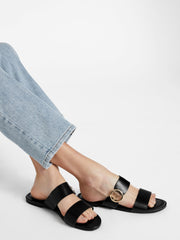 GUESS Lowered Double Band Slide Sandals