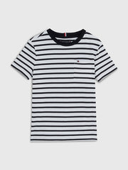 TOMMY HILFIGER Breton Stripe Pocket T-Shirt