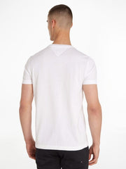 TOMMY HILFIGER Stripe Logo Slim Fit T-Shirt | WHITE