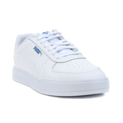 PUMA Men's Caven White/Lake Blue Sneakers