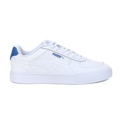 PUMA Men's Caven White/Lake Blue Sneakers