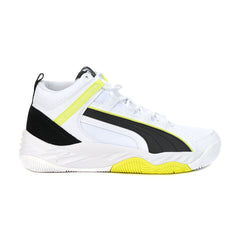 PUMA Men’s Rebound Future Evo Core White/Black/Light Lime Sneakers