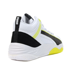 PUMA Men’s Rebound Future Evo Core White/Black/Light Lime Sneakers