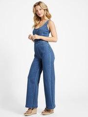 GUESS Eco Belle Corset Denim Jumpsuit