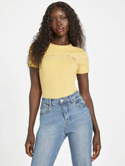 GUESS Jill Rhinestone Logo Tee