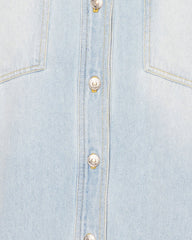 STEVE MADDEN CASSIE TOP DENIM FABRIC