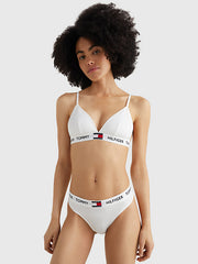 TOMMY HILFIGER Organic Cotton Padded Triangle Bra & Stretch Cotton Logo Thong Set