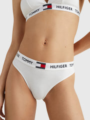 TOMMY HILFIGER Organic Cotton Padded Triangle Bra & Stretch Cotton Logo Thong Set