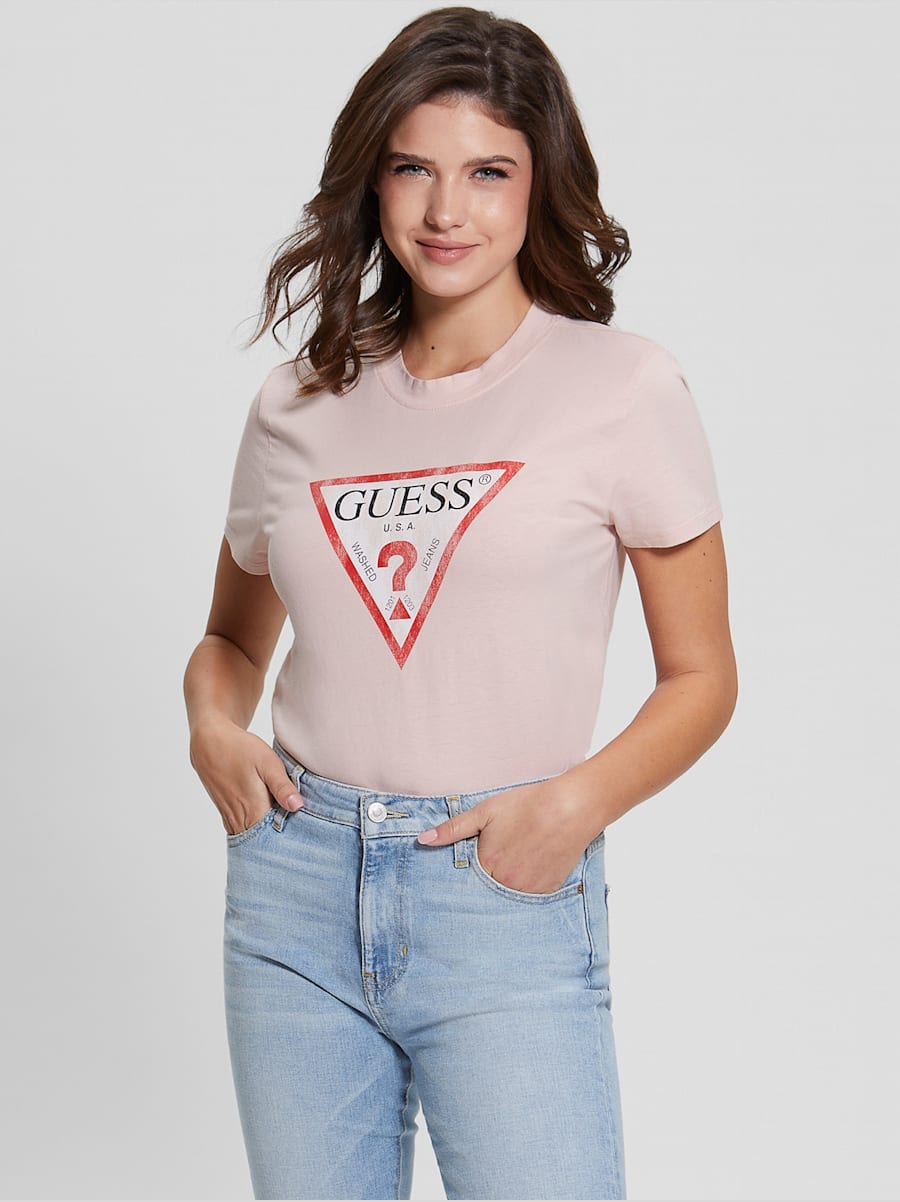 GUESS Eco Triangle Logo Tee