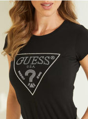 GUESS Rhinestone Logo Tee