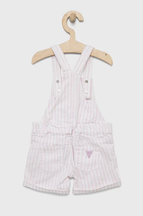 GUESS Striped Denim Shortalls