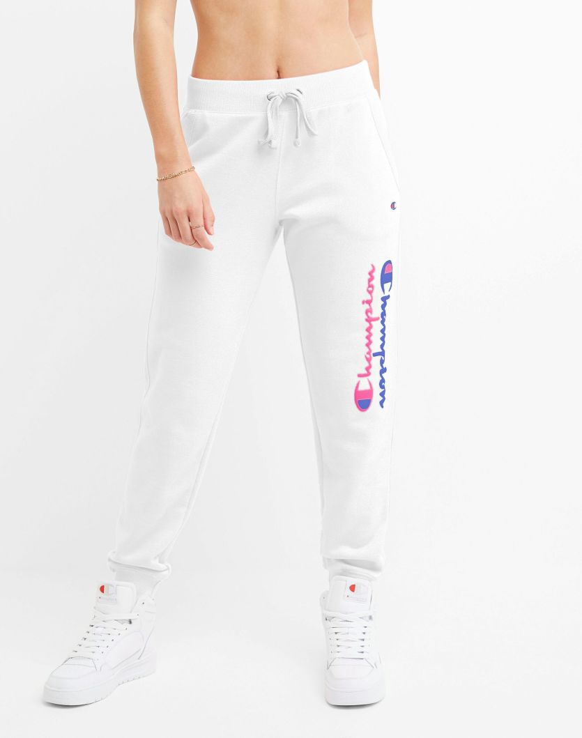 CHAMPION Powerblend Joggers, Mirrored Script Logo, 29